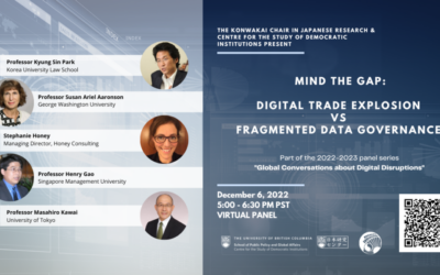Fragmented Data Governance UBC Seminar: “Data flow is not just a trade but a human right. Avoid escalation in forming regional block”