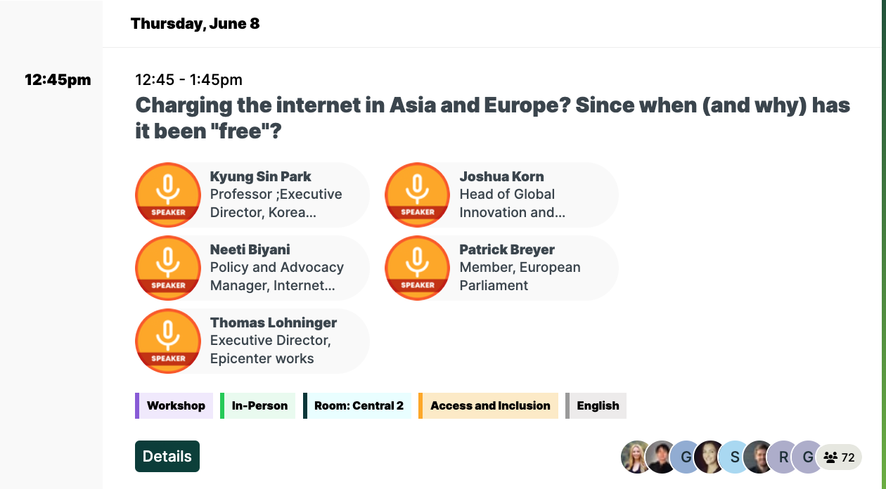 Rightscon: A plan to “charge” the internet in Europe and Asia and since when and why it has been free
