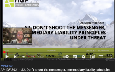 9/28/21 APrIGF intermediary liability session: KS Park’s presentation