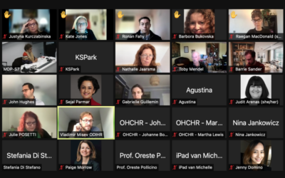 Expert meeting freedom of expression and digital technology, 28 October2021