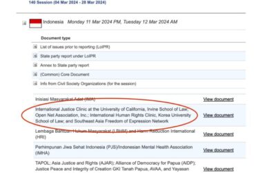 Open Net publishes a shadow report on Indonesia digital rights to UN Human Rights Committee
