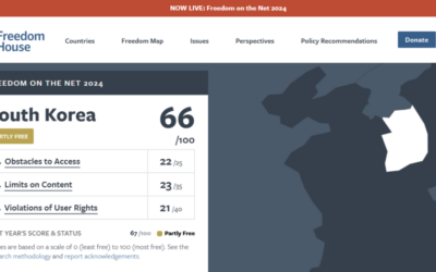 South Korea’s Index of Freedom on The Net 2024 Drops, Reveals the Failure of Yoon Seokyeol Government Administration