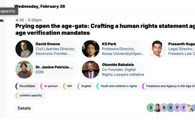 [Rightscon 2025 Taipei] Age verification and human rights