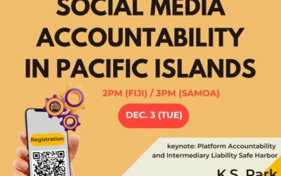 Open Net keynotes a Seminar on Social Media Accountability in Pacific Islands