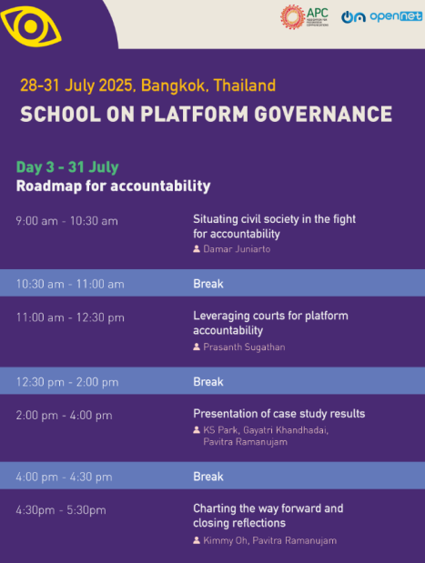 Closing Reflection at “School on Platform Governance”