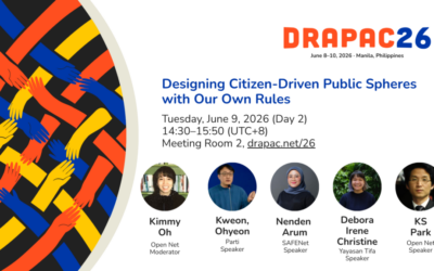 Open Net Co-hosted the Drapac Session with Parti: Designing Citizen-Driven Public Spheres with Our Own Rules