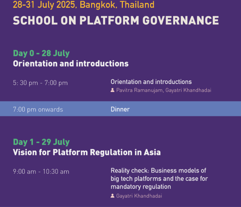 Open Net and APC hold a school for platform governance for activists and policy-makers