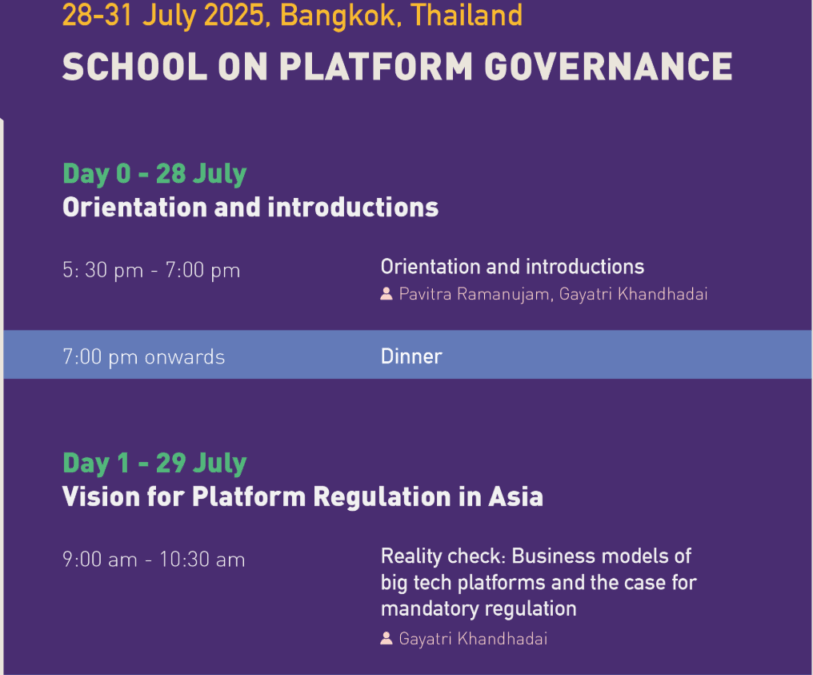Open Net and APC hold a school for platform governance for activists and policy-makers
