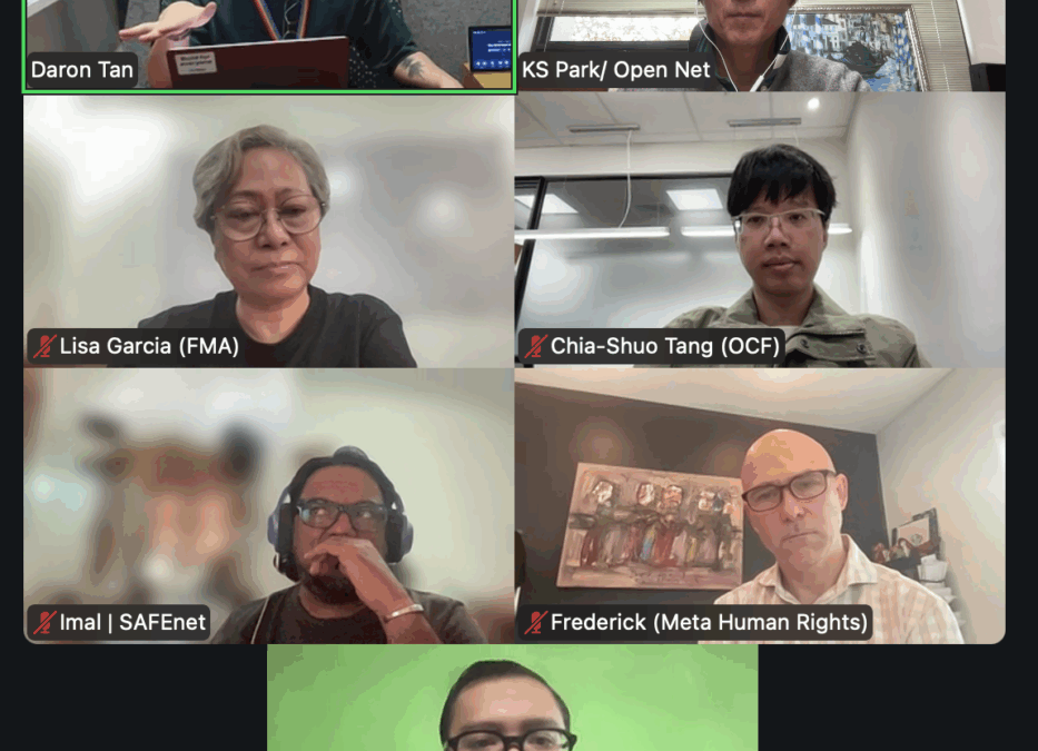 Protected: SEACPN engages META on the Philippines and Taiwan appeals process